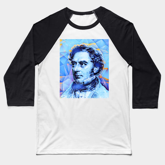 Robert Stephenson Portrait | Robert Stephenson Artwork | Robert Stephenson Painting 14 Baseball T-Shirt by JustLit